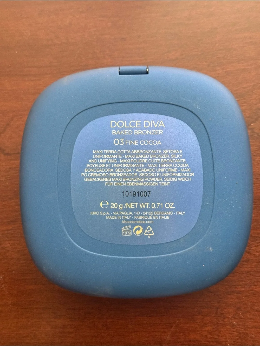 NEW Kiko Baked Bronzer Compact in 03 Fine Cocoa